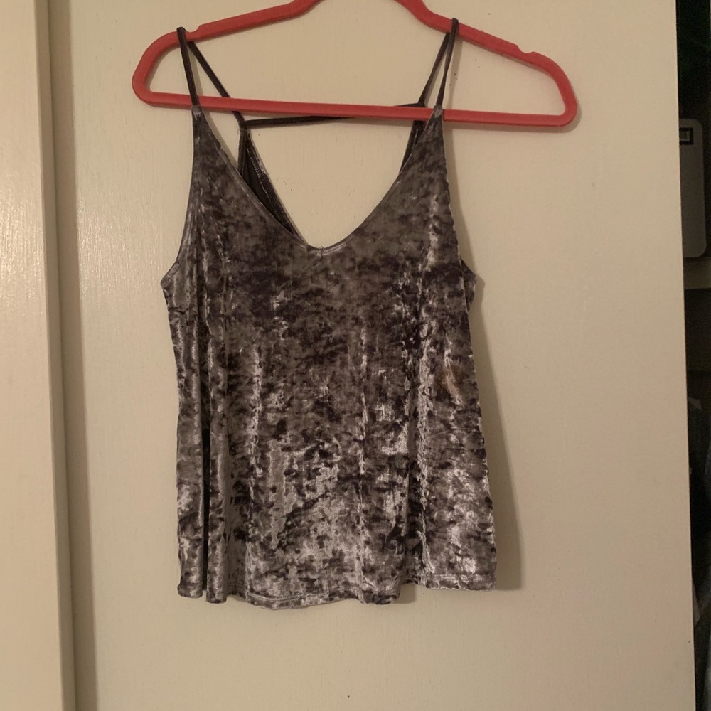 Velvet grey tank